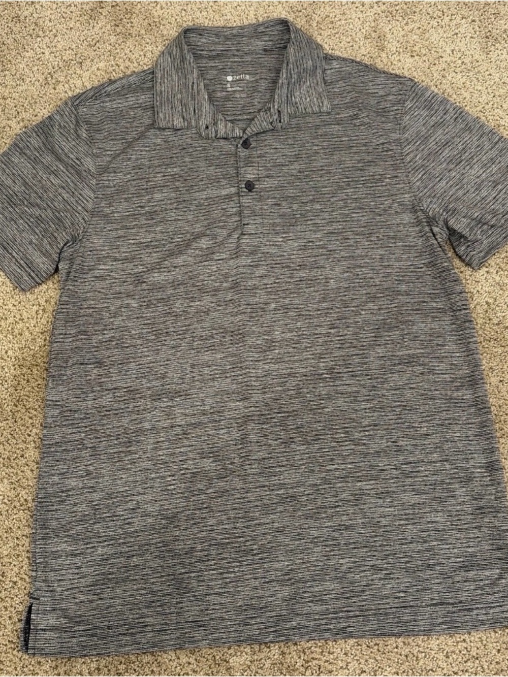 Zella Men's Gray Heather Polo